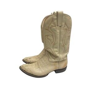 Cowboy Boots Alligator Crocodile Men’s 8 1/2 D Mexican Animal Leather Western